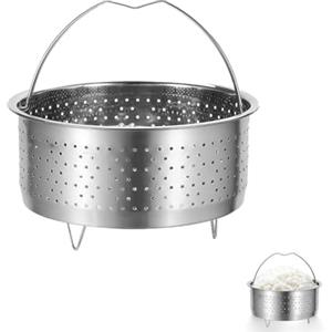 Rkllejs Cestello Cottura a Vapore, Cesto Pentola a Pressione, Inserto per Cottura a Vapore per Pentole, 17.5 cm Cestello Vapore Inox, Cestello per Cottura, per Most a Pressione Pot, Verdure a Vapore, Uova