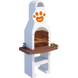 Beton BBQ BRACE Barbecue a Carbone e Legna Preassemblato