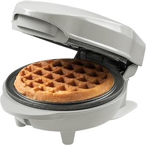 Bestron Waffle Maker, Piastra per waffel mini Ø10 cm, piccola macchina per waffel con rivestimento antiaderente, per compleanni di bambini, feste di famiglia, Pasqua o Natale, colore: Grigio