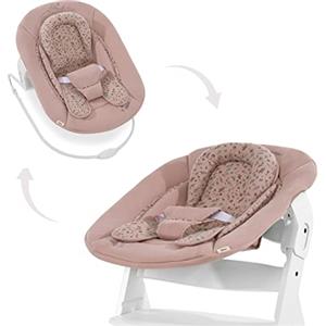 hauck Sdraietta Neonato Alpha Bouncer 2in1, Compatibile con Seggioloni hauck Alpha Plus e Beta Plus Sdraietta Neonati da 0Mesi fino a 9Kg, con Riduttore di Seduta e Funz. Dondolo-Rosa, Bambi, 1 Unità