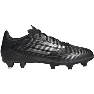 adidas F50 League Football Boots Soft Ground, Scarpe da Calcio Unisex-Adulto, Core Black/Iron Met/Gold Met, 43 1/3 EU