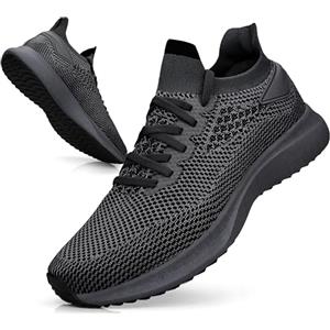 Giniros Scarpe Uomo Sneakers Scarpe Running Corsa Ginnastica Camminata Traspiranti Mesh Scarpe Ginnastica Uomo Comode Scarpe Uomo Outdoor Fitness Jogging Grigio Scuro 40EU