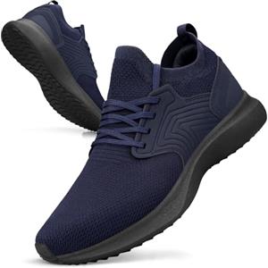 Giniros Scarpe Sneakers Uomo Scarpe Corsa Uomo Ginnastica Camminata Sportive Palestra Running Casual Jogging Tennis Outdoor Fitness Trekking Scarpe da Lavoro Comode Leggere Traspiranti Bianco 43EU