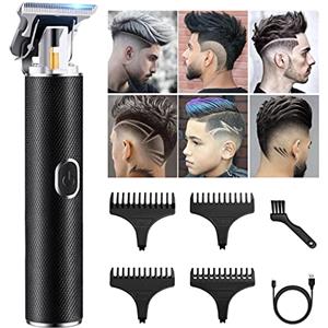 MeKeco Tagliacapelli Uomo Professionale,Trimmer 0mm, Trimmer Barba,Elettrico Barba Kit per Uomo,Trimmer Capelli Con USB Ricaricabile Impermeabile Schermo LCD per Bambini Adulti Barbiere.