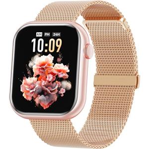 Hwagol Smartwatch Uomo Donna, 1,85'' Schermo Orologio Smartwatch con Chiamata Bluetooth e Risposta Vivavoce, Smart Watch con Contapassi, Cardiofrequenzimetro da Polso, Orologio Fitness per Android iOS