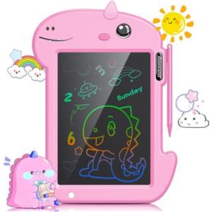 VISATOR Tavoletta Grafica Bambini 8.8 Pollice Colorata Lavagna per Bambini LCD Lavagna Magnetica per Bambini Lavagna Magica per Bambini Lavagna Cancellabile Giocattoli per 3 4 5 6 7 8 Anni(Rosa)