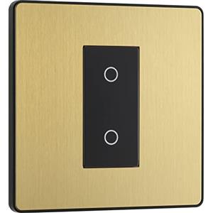 British General Interruttore dimmer singolo touch BG Electrical Evolve, secondario, 200 W, ottone spazzolato