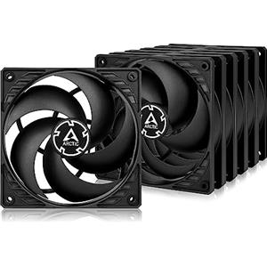 ARCTIC P12 (5 Pezzi) - 120 mm Ventola PC Silenziosa per CPU, Ventola Ottimizzata per la Pressione Statica, Velocità 1800 RPM, 0,3 Sone - Nero