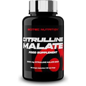 Scitec Nutrition Citrulline Malate, Integratore alimentare di aminoacidi in mega capsule, 90 mega capsule