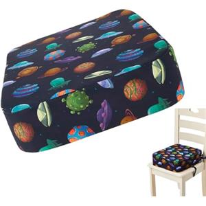 Generico Seggiolino rialzato per sedia per bambini, seggiolino rialzato con cinghie | Seggiolino da viaggio per bambini con fondo antiscivolo | Sedile rialzato lavabile con due cinture di sicurezza per uso dom