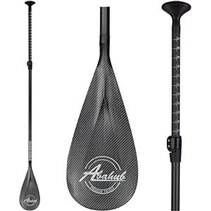 Abahub Pagaia Sup Carbonio con Borsa da Paddle Remi Telescopica Stand Up Paddle per Tavola Surf SUP, Albero in Carbonio da 170-218 cm Lama in Plastica Nero/Grigia/Blu/Arancione/Rossa/Gialla