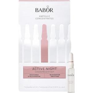 BABOR Active Night, Trattamento viso ricostituente in fiale, Per una rigenerazione cutanea, Formula vegana, Ampoule Concentrates, 7 x 2 ml