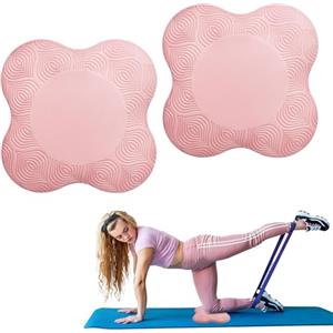 DAWRIS Set di 2 ginocchiere per yoga, antiscivolo, per pilates, 20 x 20 cm, supporto per ginocchia, mani, polsi e gomiti per yoga, fitness, pilates
