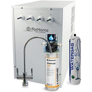 ForHome Depuratore Acqua ForHome® Refrigeratore Gasatore Da Sotto Lavello - Acqua Gasata Refrigerata -Rub. 2 Vie - 600gr Co2.