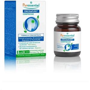 Puressentiel Emicrapure - Integratore Naturale per Mal di Testa e Tensioni Localizzate, 15 Compresse