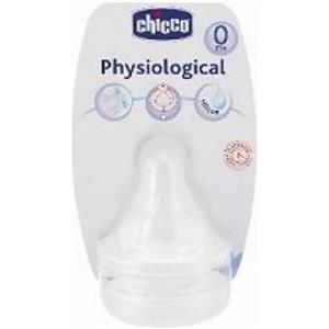 CHICCO Tettarella Fisiologica in Silicone Medio con Valvola Anticolica - Confezione da 2 Pezzi