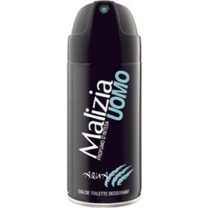Malizia Deodorante Spray Uomo Aqua 150 ml - Dermatologicamente Testato