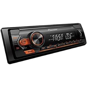 PIONEER Autoradio Pioneer MVH-S120UBA 1 DIN, illuminazione del display in ambra, compatibile con smartphone Android, USB, ingresso AUX