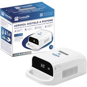 GAMMADIS Aerosol Digitale Professionale a Pistone con Timer e Accessori Inclusi per Adulti e Bambini