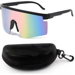 behone Occhiali Veloci, Occhiali da Sole Polarizzati UV400 per Ciclismo Corsa Sci, Montura PC Leggera con Etui Protettivo