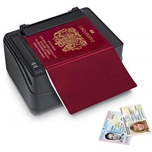 Plustek X-Mini - Scanner per passaporti, scansione ID, compatibile con lo standard ICAO Doc 9303 con lettore di scanner a velocità di riconoscimento rapido