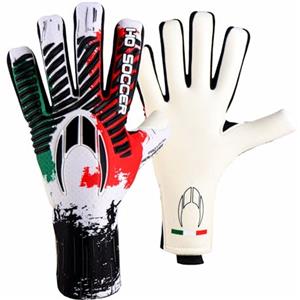 HO Soccer Pro Evolution Squadra Negative Italy Guanti da Portiere, Unisex Adulto, Verde/Bianco/Rosso, 10,5