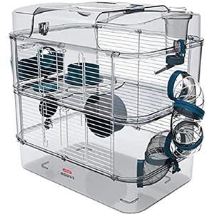 ALL FOR WAN'S LIFE Zolux - Gabbia per criceti, topi, gerbilli, RODY 3, colore: Blu