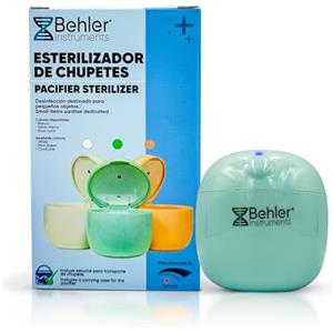 Behler Instruments Sterilizzatore Portatile per Succhietti con Luce UVC LED - Elimina il 99,99% dei Batteri in 3 Minuti - Scatola di Sterilizzazione con Ricarica Rapida Type-C - Con Cavo, Laccetto e Porta Succhietti