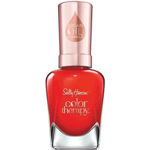 Sally Hansen Color Therapy Smalto Rinforzante 340 Red-Iance - Formula Idratante con Olio di Argan, 14.7 ml