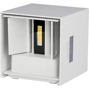 V-TAC Lampada da Parete Quadrata Doppio LED COB 6W Bianco Naturale - 660 Lumen, Durata 20000 ore