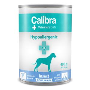 Calibra Veterinary Diet Dog Cibo Umido Ipoallergenico con Insetti e Salmone 400 g