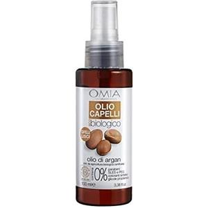 Omia Olio Capelli Nutriente con Olio di Argan del Marocco 100 ml - Eco-Biologico e Non Ungente