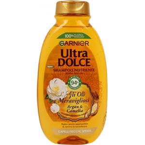 Garnier Ultra Dolce Shampoo Nutriente 250 ml - Olio d'Argan e Camelia per Capelli Secchi e Spenti