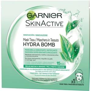 GARNIER - SkinActive Hydra Bomb maschera in tessuto super idratante opacizzante per pelli miste o grasse