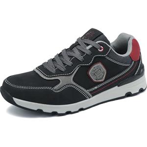 ARRIGO BELLO Sneakers Uomo Scarpe Ginnastica Sportive Running Trekking Mocassini Uomo Estivi all'aperto Respirabile Taglia 41-46(E Nero,Taglia_45)