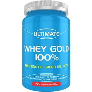 Whey Gold 100% Fragola 750g Proteine Isolate