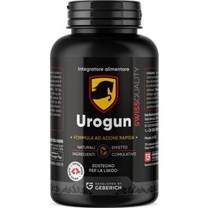 GEBERICH OU Urogun - Integratore alimentare per uomini con maca, L-arginina e saw palmetto, 30 capsule vegetali
