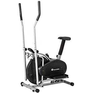 TecTake 2 in 1 Cyclette ELLITTICA Professionale Elliptical ERGOMETRO con Display LCD