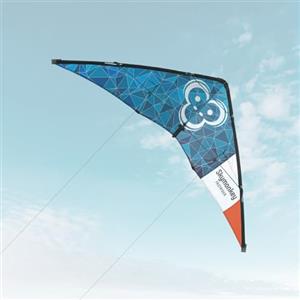 Skymonkey Fastrider Aquilone acrobatico per ragazzi e adulti, 2 linee, apertura alare: 127 cm - Galaxyblue