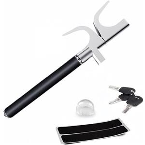 Guangyu Mioke Serratura de Volante,Boccaggio per Volante Auto,Antifurto di Bloccasterzo Immobilizzatore e 3 Chiavi