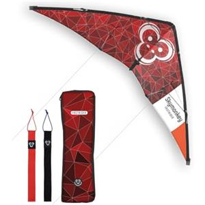 Skymonkey Fastrider Aquilone acrobatico per ragazzi e adulti, 2 linee, apertura alare: 127 cm - Racingred