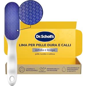 Dr. Scholl's Lima per Piedi in Vetro Nano - Rimozione Delicata di Calli e Pelle Dura, Impermeabile e Antiscivolo