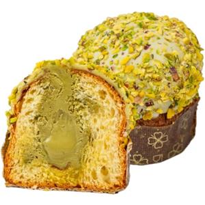 SICILYADDICT Sicily Addict Panettoncino Artigianale - Mini Panettone al Pistacchio Siciliano con Lievitazione Naturale 150g - Panettone Piccolo con Impasto Morbido Farcito con Crema al Pistacchio - Made in Italy