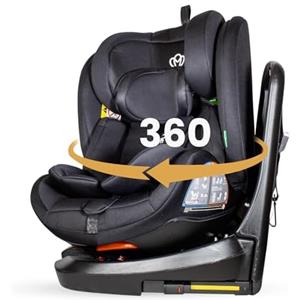 MEIN I-Size Seggiolino Auto 0-36 kg Isofix per 40-150 cm Seggiolino Auto Girevole a 360° con Seduta Reclinabile e Cintura di Sicurezza 5 Punti Gruppo 0+ 1/2/3 ca. 0-12 anni