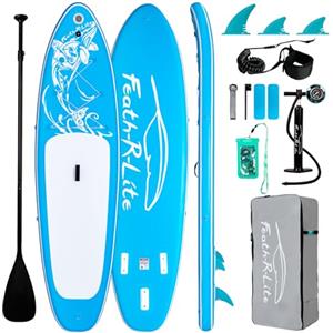 FEATH-R-LITE SUP Gonfiabile Adulti 150kg Tavola da Paddle Gonfiabile Stand Up Paddle Gonfiabile Tavola Surf Paddle Board con Accessori Completi per Tavola SUP