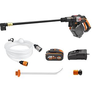 WORX Hydroshot 20 V Max Idropulitrice a batteria | WORX Nitro | PowerShare | Pulizia terrazze e lavaggio auto | max. 56 bar | 220L/H | Include batteria da 4,0 Ah e caricatore | WG633E