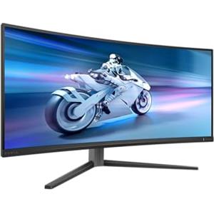 PHILIPS Evnia 34M2C6500 - Monitor da gioco curvo OLED WQHD da 34 pollici, 175 Hz, 0,03 ms, HDR400, Ambiglow, FreeSync Premium Pro, G-Sync comp. (3440x1440, 2X HDMI, DisplayPort, hub USB) grigio scuro