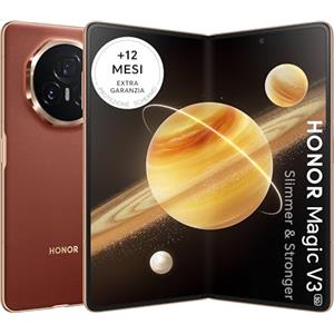 HONOR Magic V3 5G Mobile Phone, Sim Free, 9.2mm Folding Screen Smartphone, 5150mAh all-day battery,12GB+512GB, IPX8 Rating for Water Resistance, dual SIM, Android 14, Marrone (Brown)