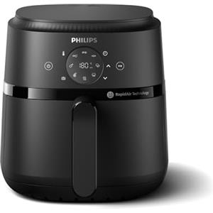 PHILIPS ‎PHILIPS Airfryer Serie 2000 4,2L - 1500W, Tecnologia RapidAir, Touchscreen digitale, 13 opzioni di cottura, 9 funzioni preimpostate, Fino al 90% di grassi in meno, Nero (NA229/00)