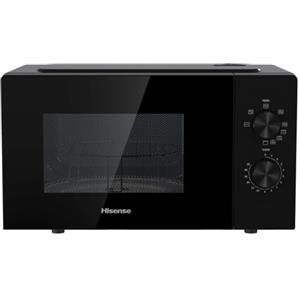 Hisense H20MOBP1G Microonde con Grill, Capacità 20L, 700W di potenza, 900W con Grill, 5 livelli, timer 30 min, modalità sbrinamento, Tiratore Finitura nera